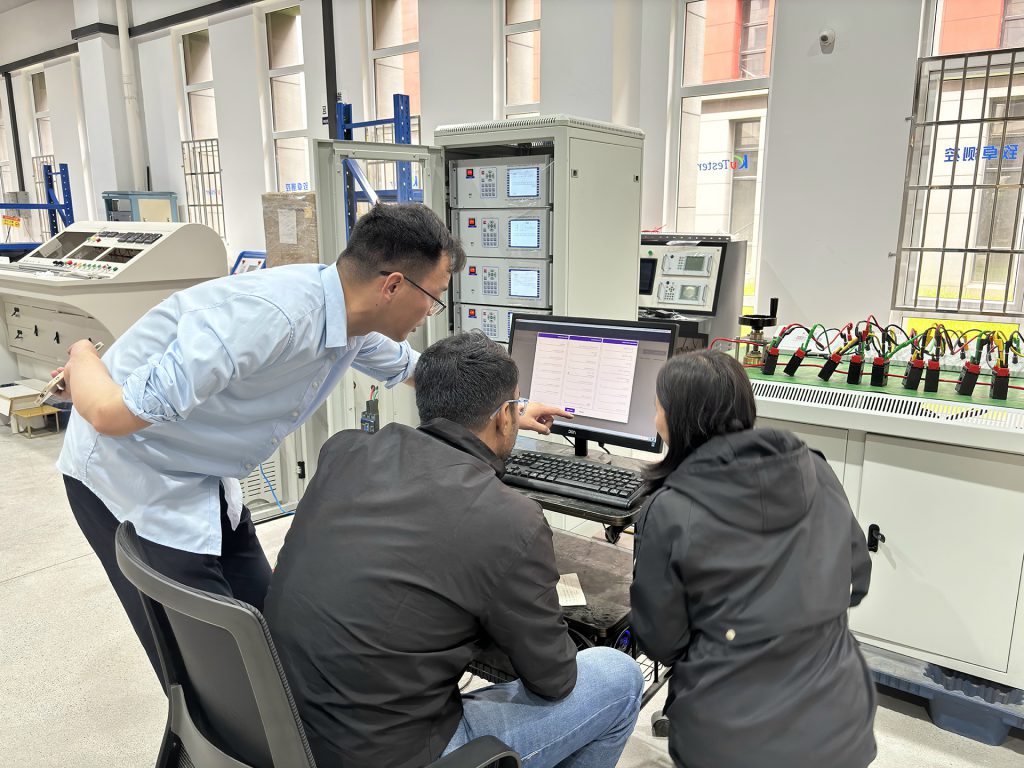 Current transformer test system detail 1