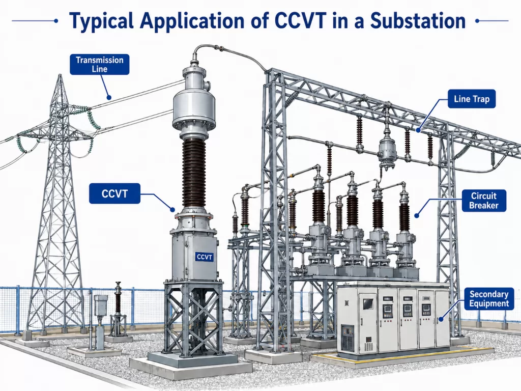 Typical Application of CCVT in a Substation