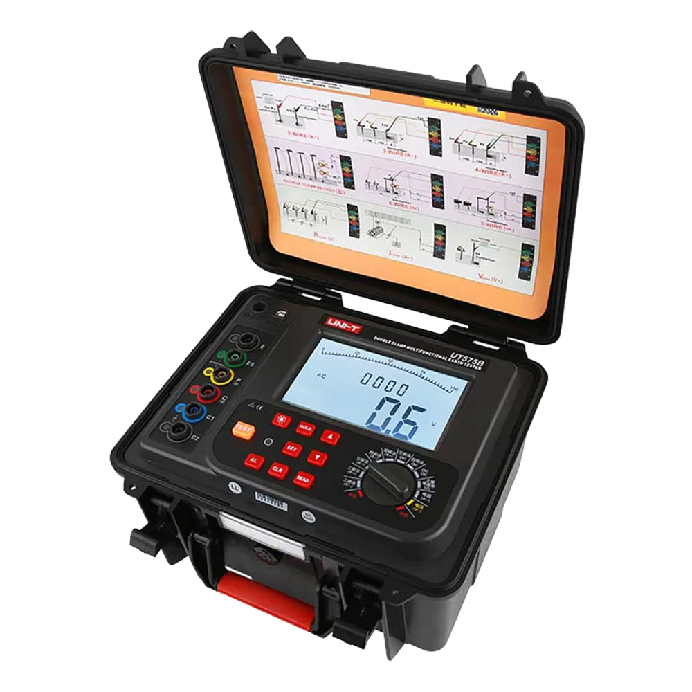 Double-clamp grounding resistance tester detail 3