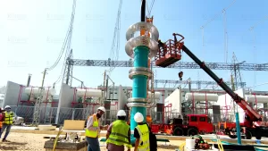 Case picture of frequency conversion resonance testing system 2