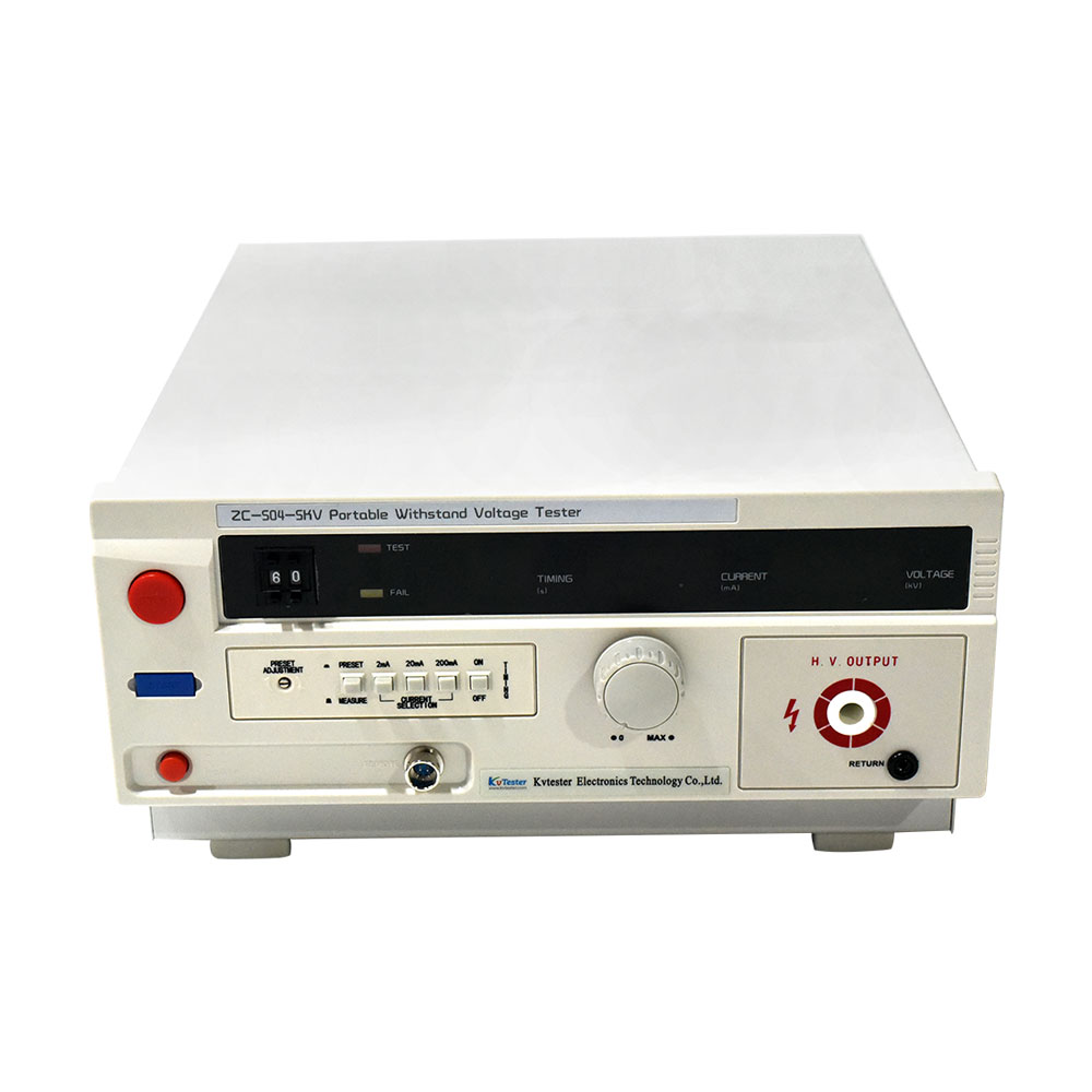 Portable withstand voltage tester